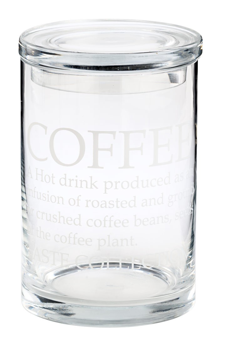 Glasdose "Coffee" mit Deckel Shabby Landhaus Glas Behälter ...